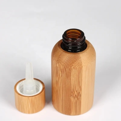 15 ml 30 ml 50 ml Vazio Bambu Óleo Essencial Cosmético Garrafa de Vidro