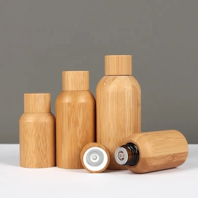 15 ml 30 ml 50 ml Vazio Bambu Óleo Essencial Cosmético Garrafa de Vidro