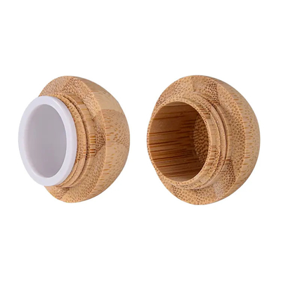 5 gr 10 gr 15 g 1 oz 50 ml Creme facial de bambu vazio frasco cosmético/ rodada de manteiga