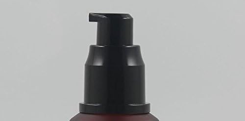 Botão de bomba de vidro congelado vazio vermelho-rosa com emulsão de loção de tampa transparente