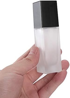 Dispensador de viagem de recipientes cosméticos quadrados, frascos com cabeça de bomba de pressão