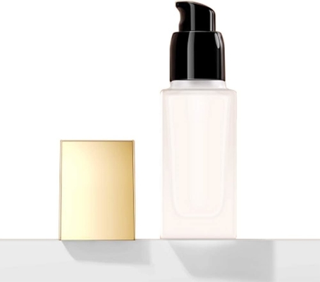 Gold Liden 1 oz/30 ml Garrafas cosméticas de vidro congelado de design portátil à prova de vazamento