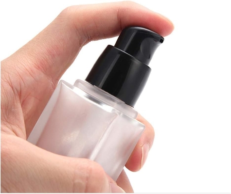 Gold Liden 1 oz/30 ml Garrafas cosméticas de vidro congelado de design portátil à prova de vazamento