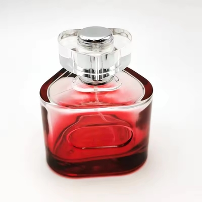 50 ml 100 ml frasco de perfume vazio vermelho triângulos de luxo frasco de spray de perfume