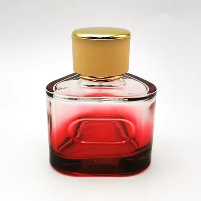 50 ml 100 ml frasco de perfume vazio vermelho triângulos de luxo frasco de spray de perfume