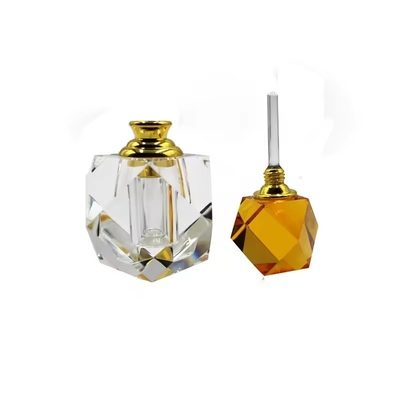 3 ml de 6 ml de 12 ml de frasco de perfume de corte cristalino claro com rolha frasco de vidro vazio