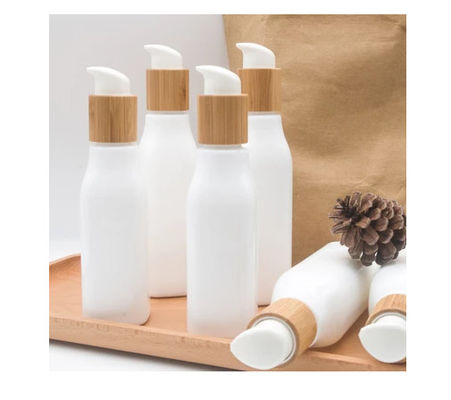 a bomba mal ventilada de 24/415 de vidro 100ml engarrafa recipientes cosméticos de 4 onças 24mm