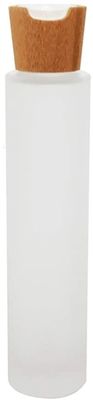 20/410 de frasco cosmético da tampa de bambu cosmética 20mm de vidro das garrafas 100ml