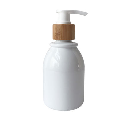 o cosmético plástico de 200ml 8oz engarrafa os frascos de vidro 20/410 de fechamento 20mm de bambu
