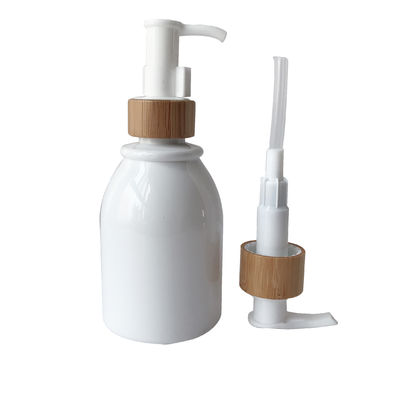 o cosmético plástico de 200ml 8oz engarrafa os frascos de vidro 20/410 de fechamento 20mm de bambu