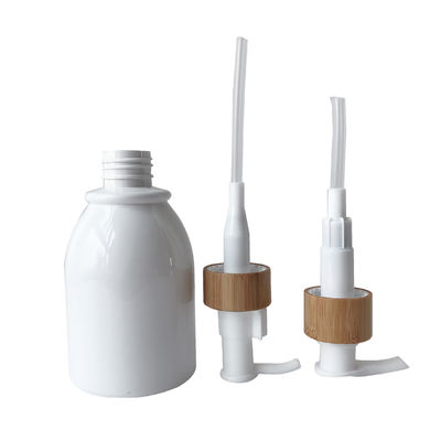 o cosmético plástico de 200ml 8oz engarrafa os frascos de vidro 20/410 de fechamento 20mm de bambu