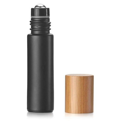 garrafas de vidro claras de bambu do rolo do tampão 22mm das garrafas de óleo 10ml 22/400 essencial
