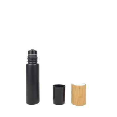 garrafas de vidro claras de bambu do rolo do tampão 22mm das garrafas de óleo 10ml 22/400 essencial