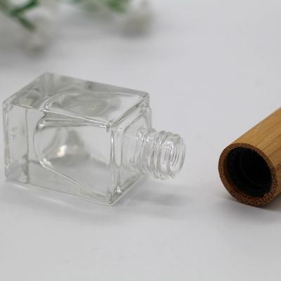 garrafa quadrada 17mm do recipiente vazio do verniz para as unhas 13ml com Bursh 5pcs