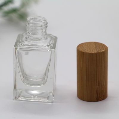garrafa quadrada 17mm do recipiente vazio do verniz para as unhas 13ml com Bursh 5pcs