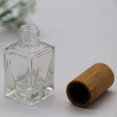 garrafa quadrada 17mm do recipiente vazio do verniz para as unhas 13ml com Bursh 5pcs