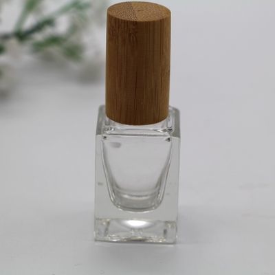 garrafa quadrada 17mm do recipiente vazio do verniz para as unhas 13ml com Bursh 5pcs