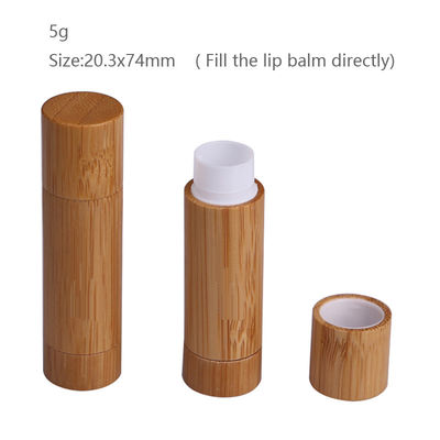Bálsamo de bordo Compostable plástico Tin Containers Tubes 0.15oz 4.5g 74mm