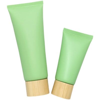tubos de alumínio macios cosméticos ISO2000 do creme da mão de Matte Green 100ml do tubo 100g