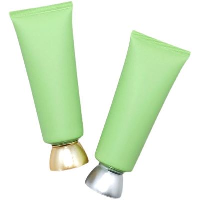 tubos de alumínio macios cosméticos ISO2000 do creme da mão de Matte Green 100ml do tubo 100g