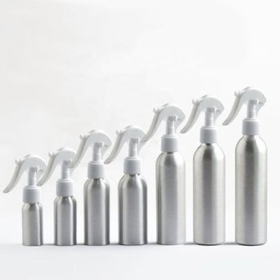 28/400 de alumínio 300ml cosmético engarrafa a garrafa do pulverizador da bomba do disparador 4oz