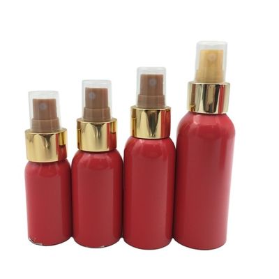 Garrafas de alumínio vermelhas 3.4oz 100ml 24mm 24/410 vermelho do pulverizador da bomba de pressão