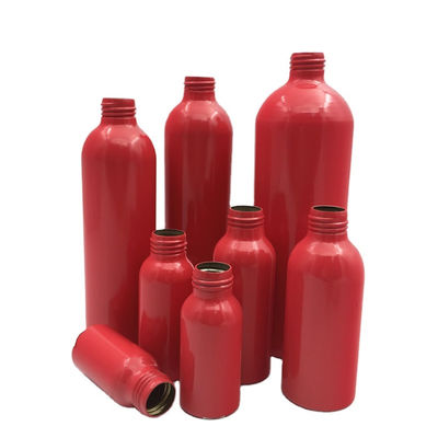 Garrafas de alumínio vermelhas 3.4oz 100ml 24mm 24/410 vermelho do pulverizador da bomba de pressão