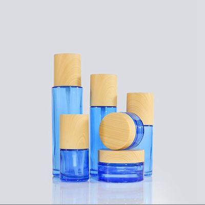 o óleo 110ml essencial azul engarrafa frascos de vidro 37/415 de 37mm cosméticos com tampas