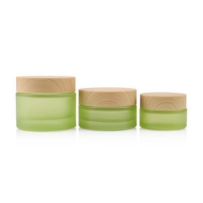 o cosmético 50g 18mm de vidro branco engarrafa frascos do creme de cara 20ml 18/400