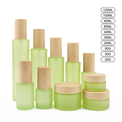o cosmético 50g 18mm de vidro branco engarrafa frascos do creme de cara 20ml 18/400