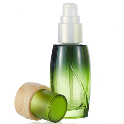 o óleo essencial do verde de 120ml 50g engarrafa recipientes de vidro da loção para os cosméticos 24/400