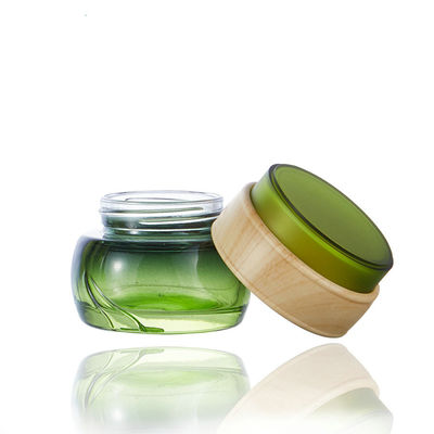 o óleo essencial do verde de 120ml 50g engarrafa recipientes de vidro da loção para os cosméticos 24/400