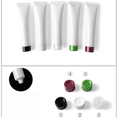 Do cosmético recarregável da loção do aperto tampa macia 30g 30ml do PE do tubo 10.5cm
