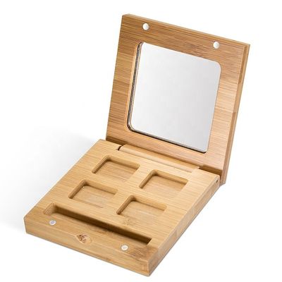 ODM reciclável BPA do bambu das caixas de sombra para os olhos 10ml do brilho livre