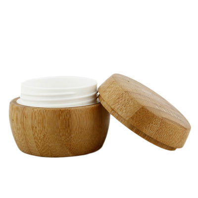 2 onças 2,95 frasco mal ventilado cosmético do creme da bomba do frasco 30ML da tampa de bambu da polegada