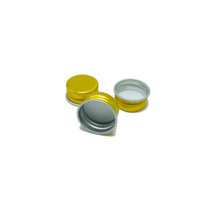 Ouro 18mm 18/400 de ODM liso do fechamento do tampão de garrafa do fechamento superior do disco