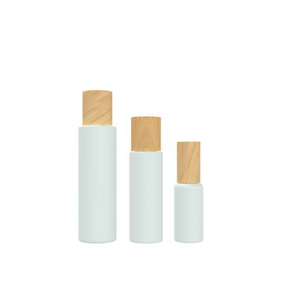 24/415 de cosmético plástico branco de 140ml 55g engarrafa o recipiente com tampas