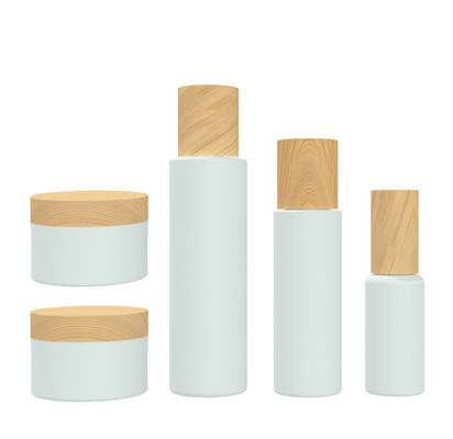 24/415 de cosmético plástico branco de 140ml 55g engarrafa o recipiente com tampas