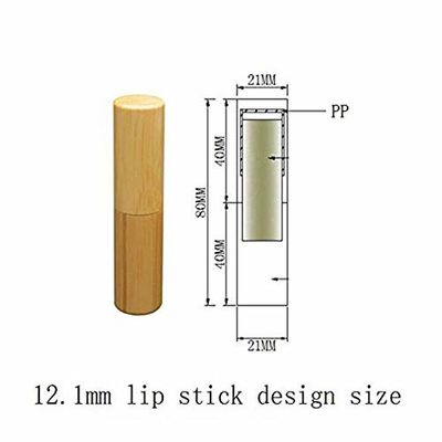 tubos amigáveis de Eco Chapstick do recipiente do tubo do batom de 5g 5ml 21mm