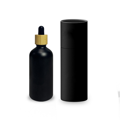 garrafas de óleo essencial Matte Black With Dropper Frosted de 5ml 10ml 15ml